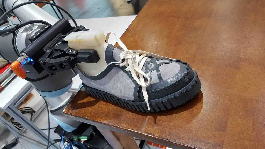 Demonstration Shoe produced with WillowFlex 3D Printer Filament